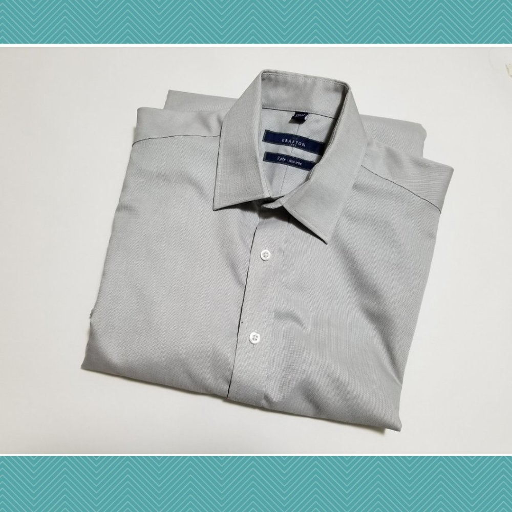 Grafton Gray 2 Ply Non Iron Dress Shirt